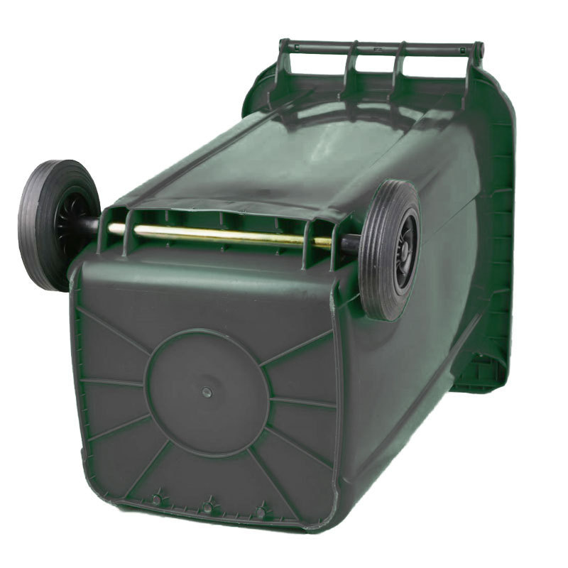 敏胤 MYL-7240-20 挂车款带轮带盖其它垃圾标识分类垃圾桶 240L 灰黑色 新国标按（个）销售