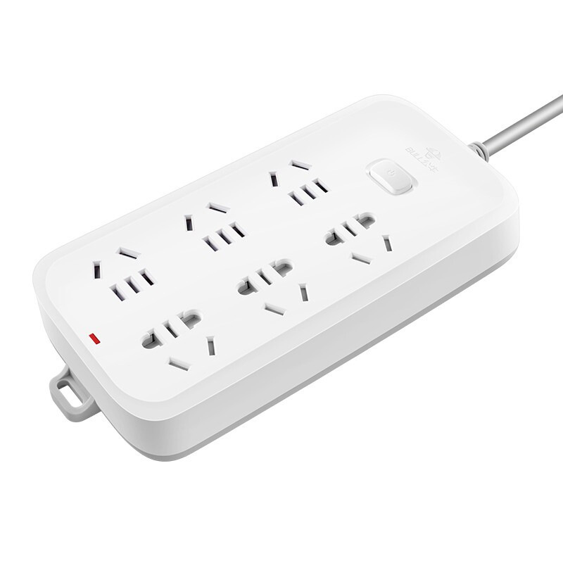 公牛 GN-B5060 单控六联插座 带儿童保护门 3米 白色按（个）销售