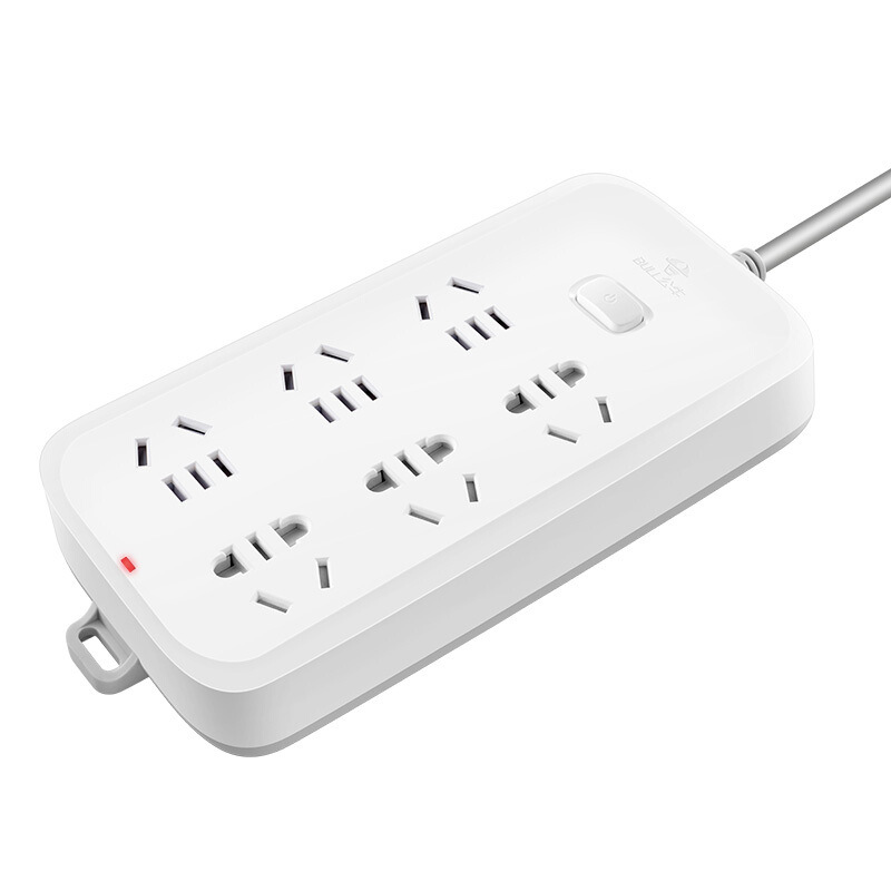 公牛 GN-B5060 单控六联插座 带儿童保护门 3米 白色按（个）销售