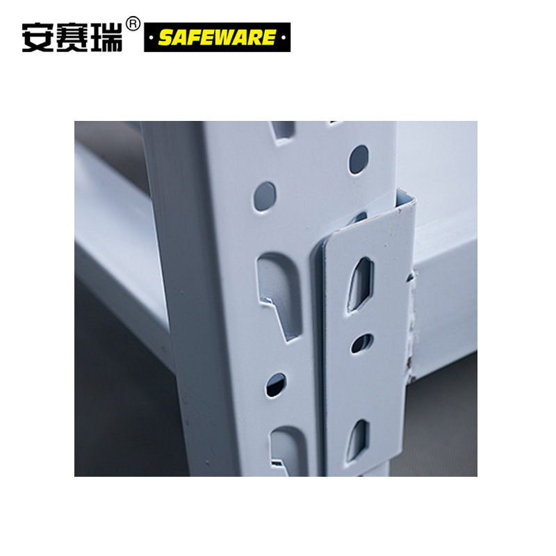 安赛瑞 13317 钢制四层仓储货架（主架） 150*40*200cm，四层主架 白色按个销售