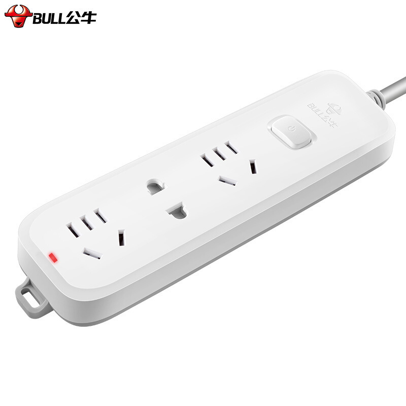 公牛 GN-B5120 单控三联插座(新) 1.8米 白色按(个)销售