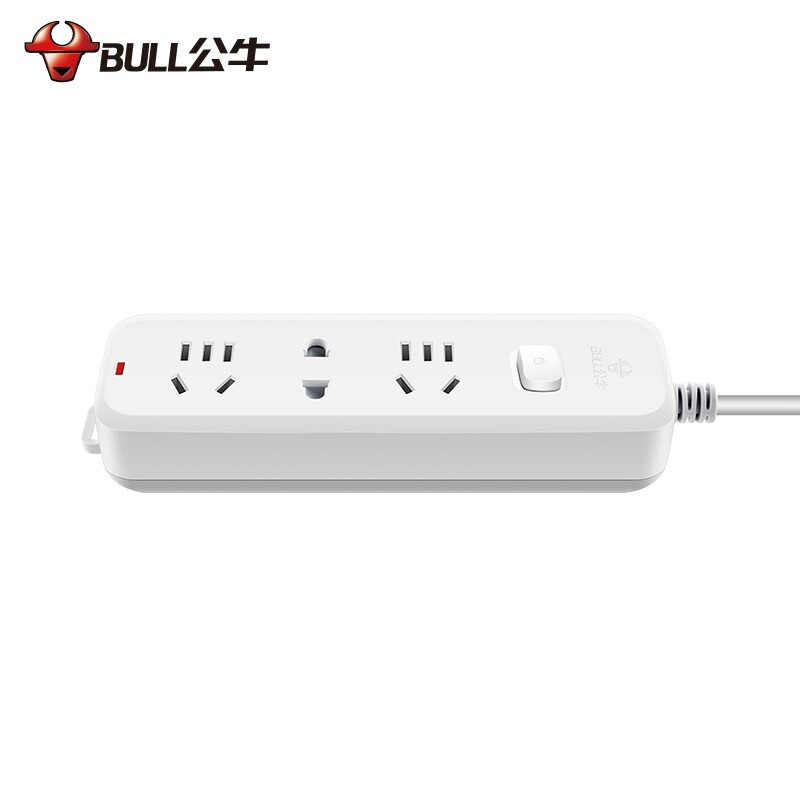 公牛 GN-B5120 单控三联插座（新） 1.8米 白色按（个）销售