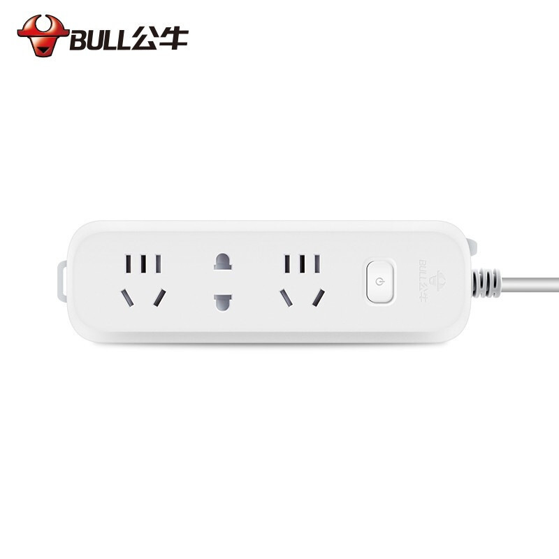 公牛 GN-B5120 单控三联插座（新） 1.8米 白色按（个）销售