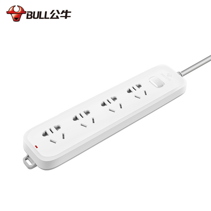 公牛 GN-B5040 单控四联插座（新） 1.8米 白色按（个）销售