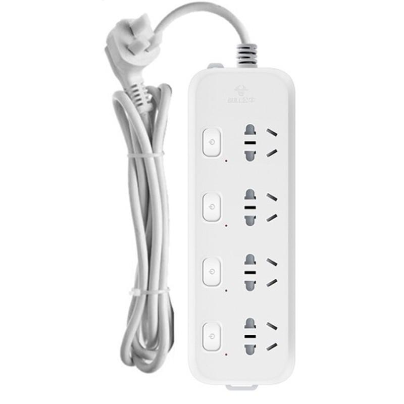 公牛 GN-B5043 多控四联插座（新） 1.8米 白色按（个）销售