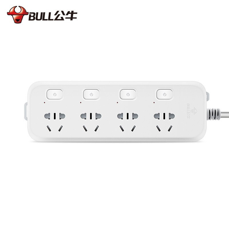 公牛 GN-B5043 多控四联插座(新) 1.8米 白色按(个)销售 公牛 GN-B5043 多控四联插座(新) 1.8米 白色按(个)销售