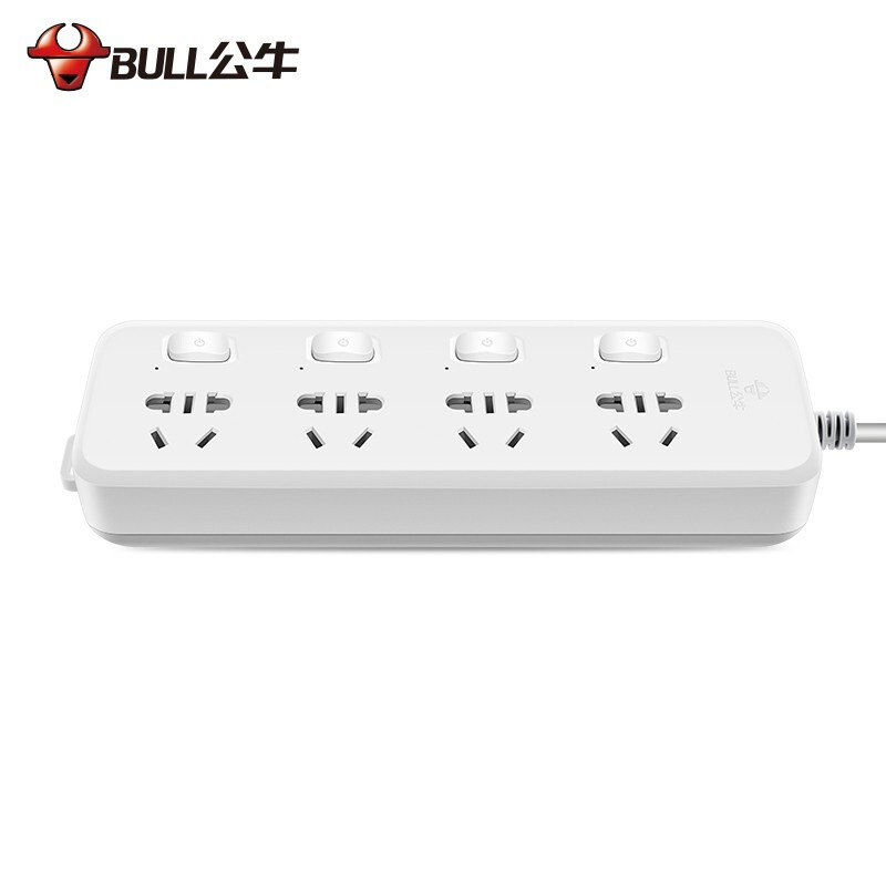 公牛 GN-B5043 多控四联插座(新) 1.8米 白色按(个)销售 公牛 GN-B5043 多控四联插座(新) 1.8米 白色按(个)销售