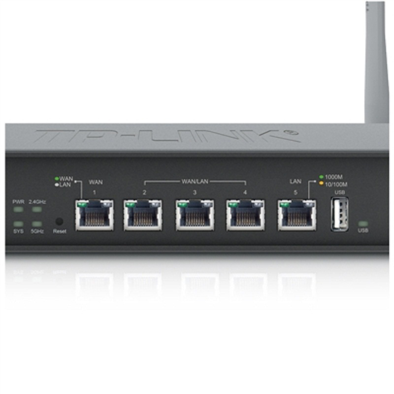 TP-LINK TL-WVR1200G 双频无线企业VPN路由器 1200M 黑色按（件）销售