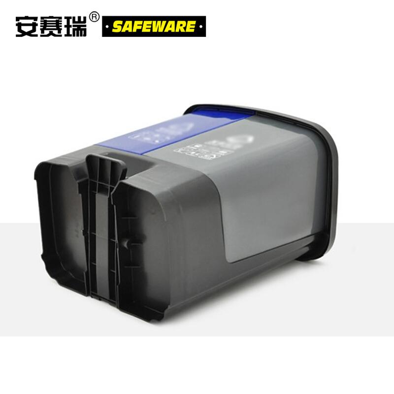 安赛瑞 24398 双桶脚踏分类垃圾桶带盖 40L 蓝灰色按个销售