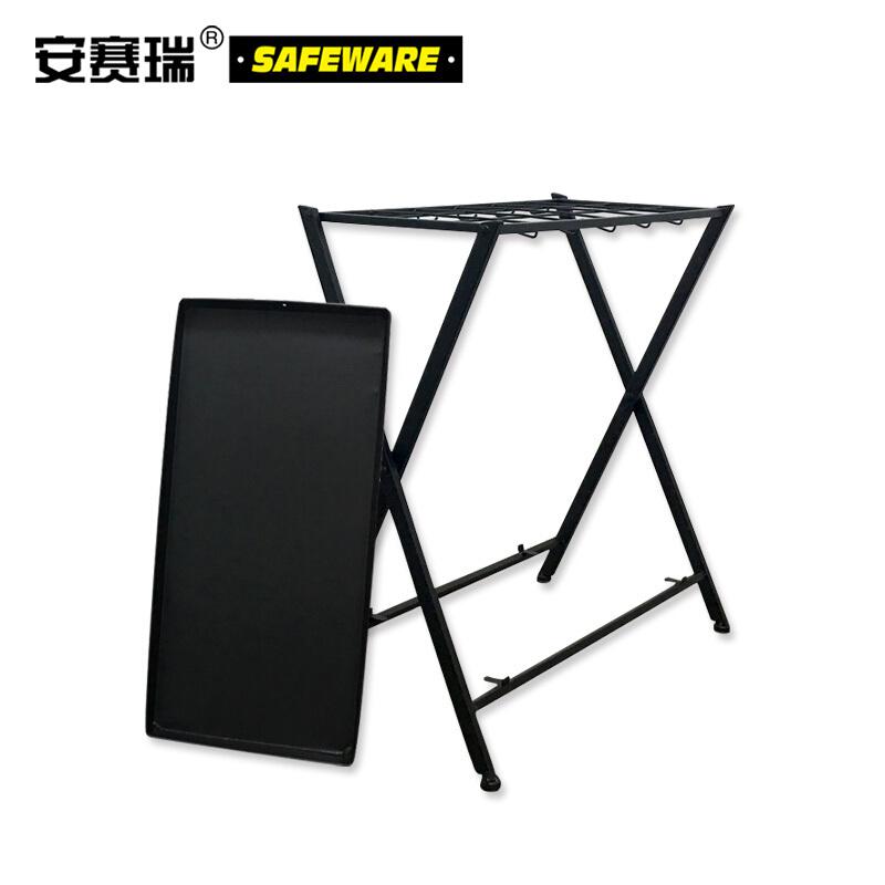 安赛瑞 10032 折叠式铁艺雨伞架18孔10钩 28×53×56cm 黑色按（套）销售