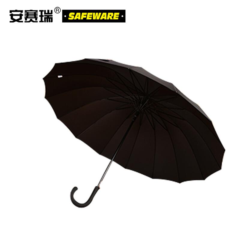 安赛瑞 39819 小号商务长柄手动雨伞 长80cm 黑色按（把）销售