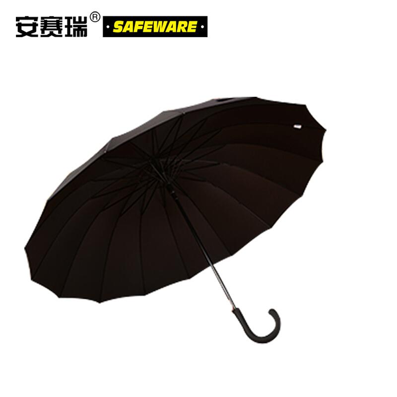 安赛瑞 39819 小号商务长柄手动雨伞 长80cm 黑色按（把）销售