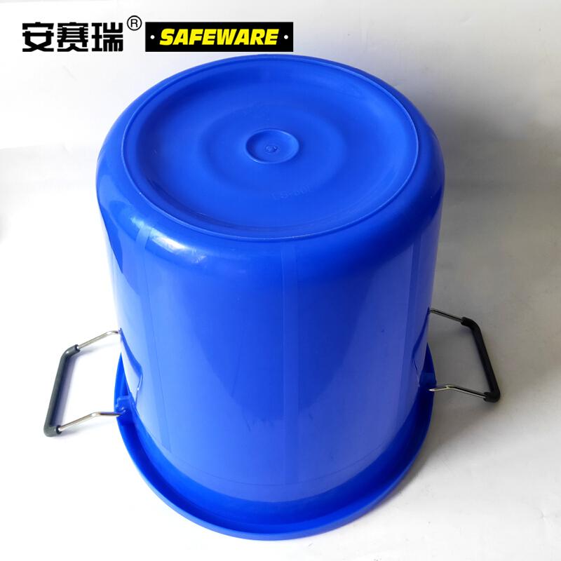 安赛瑞 24375 大号塑料圆桶无盖 50L 蓝色按（个）销售