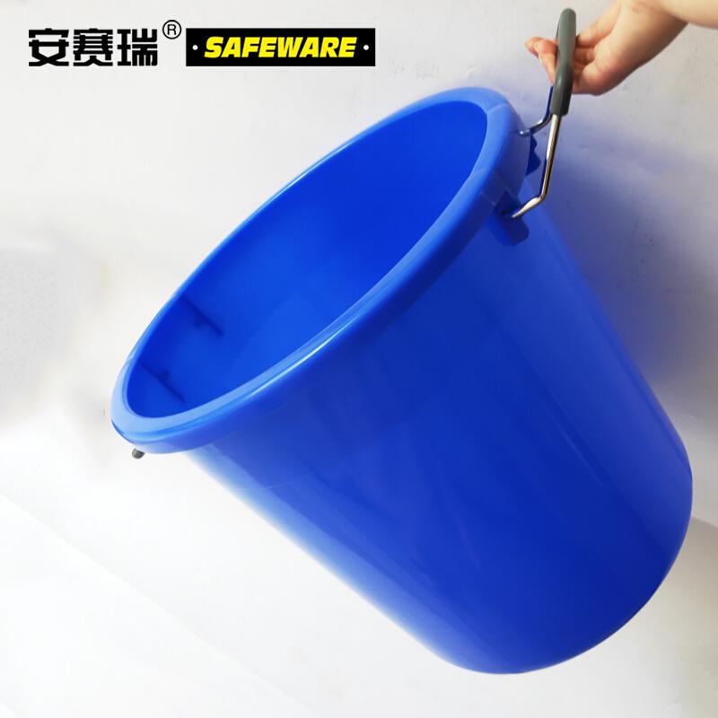安赛瑞 24383 大号塑料圆桶无盖 100L 蓝色按（个）销售
