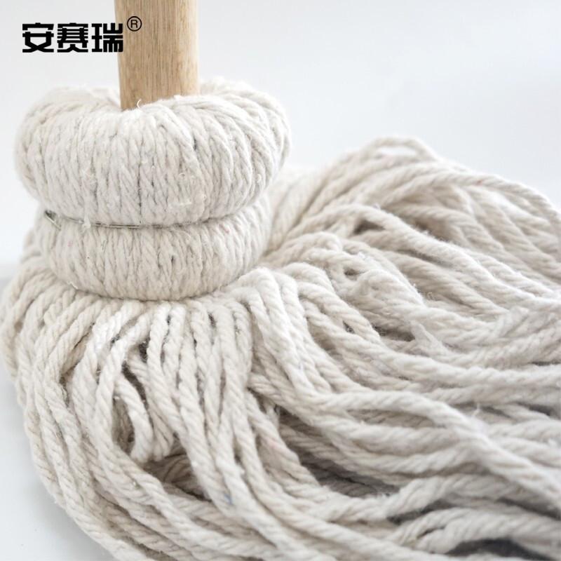 安赛瑞 12875 商用木杆棉线拖把（5把装） 杆长120cm按（包）销售