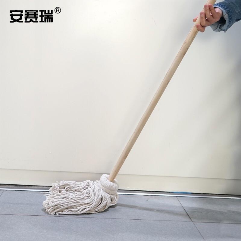 安赛瑞 12875 商用木杆棉线拖把（5把装） 杆长120cm按（包）销售