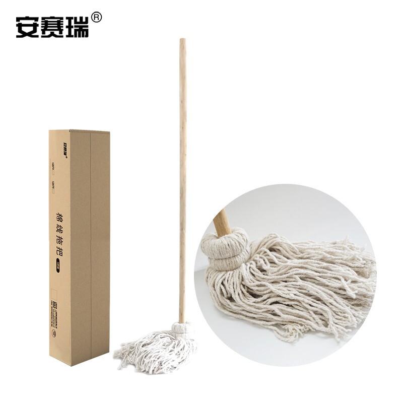 安赛瑞 12875 商用木杆棉线拖把（5把装） 杆长120cm按（包）销售
