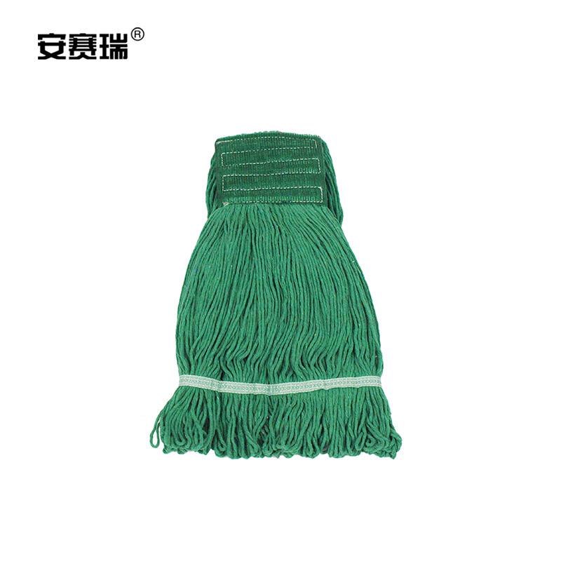 安赛瑞 24451 美式加厚拖把夹式蜡拖 杆长120cm 绿色按把销售