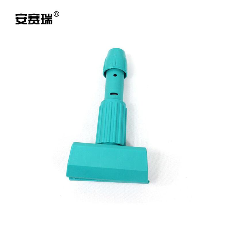 安赛瑞 24451 美式加厚拖把夹式蜡拖 杆长120cm 绿色按把销售