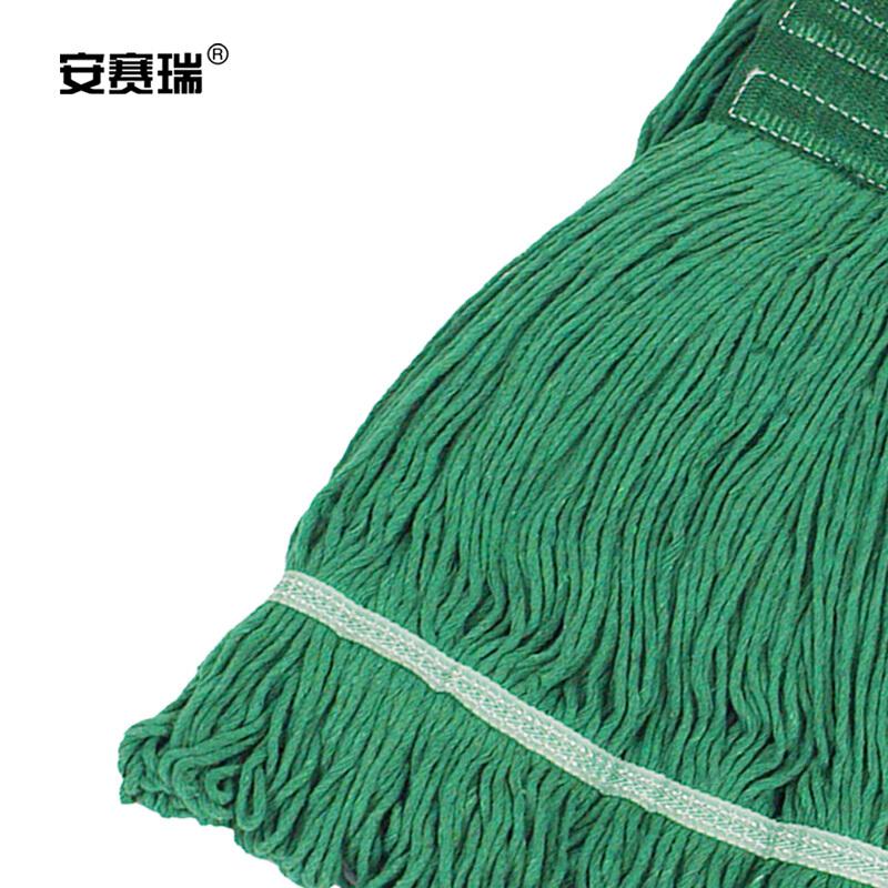 安赛瑞 24451 美式加厚拖把夹式蜡拖 杆长120cm 绿色按把销售