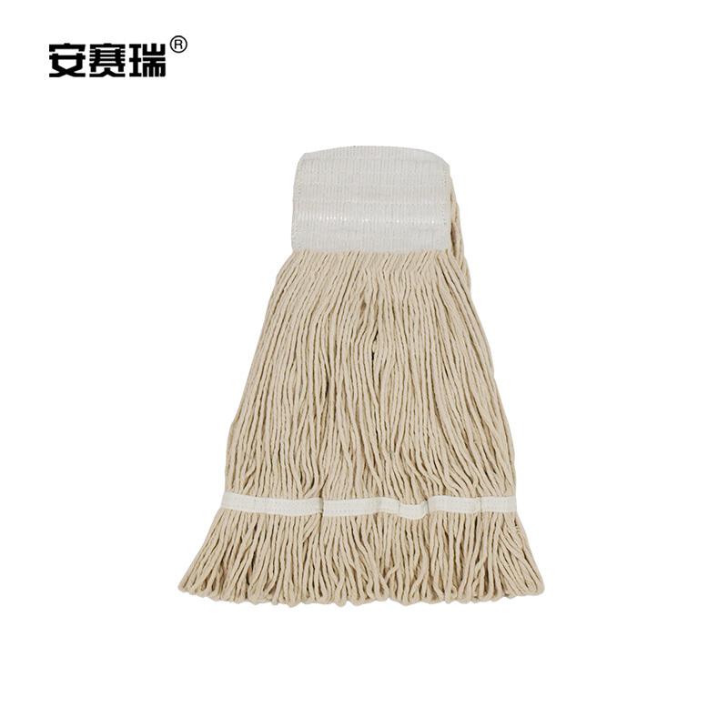 安赛瑞 24453 美式加厚拖把夹式蜡拖 杆长120cm 白色按（把）销售