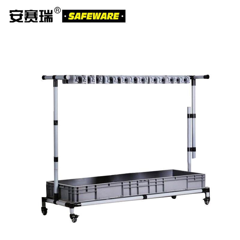 安赛瑞 10720 多功能移动式清洁工具放置架 26挂32钩按(套)销售 安赛瑞 10720 多功能移动式清洁工具放置架 26挂32钩按(套)销售