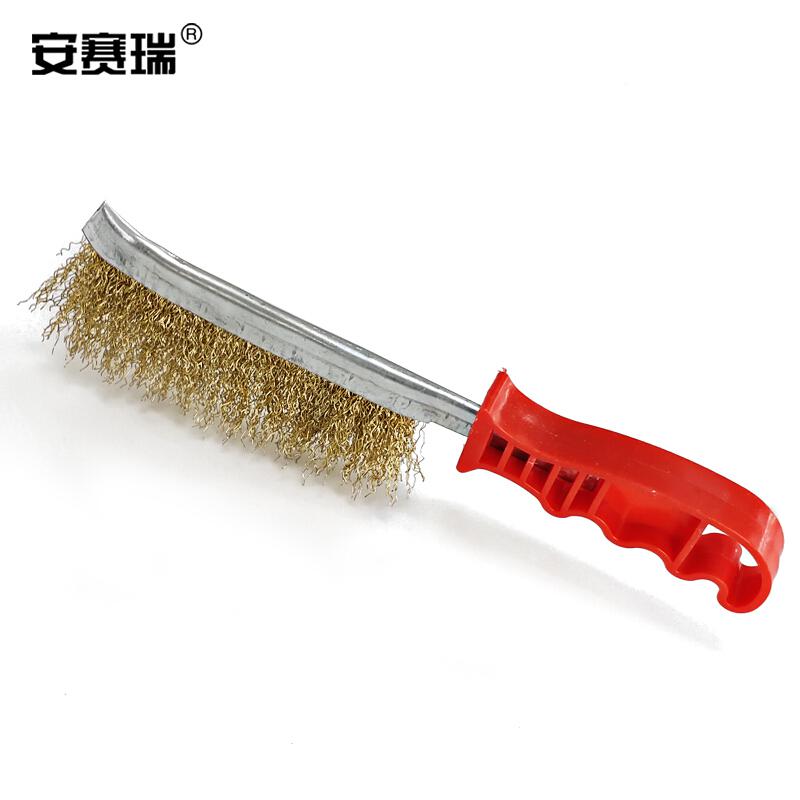 安赛瑞 23957 刀型钢丝刷 镀铜丝刷刀刷 (5把装) 23×5cm按(包)销售 安赛瑞 23957 刀型钢丝刷 镀铜丝刷刀刷 (5把装) 23×5cm按(包)销售