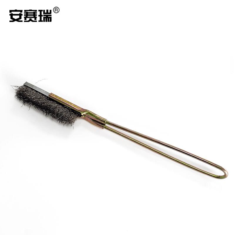 安赛瑞 23963 迷你不锈钢丝刷 直头不锈钢丝刷 (5把装） 22×2.5cm按包销售