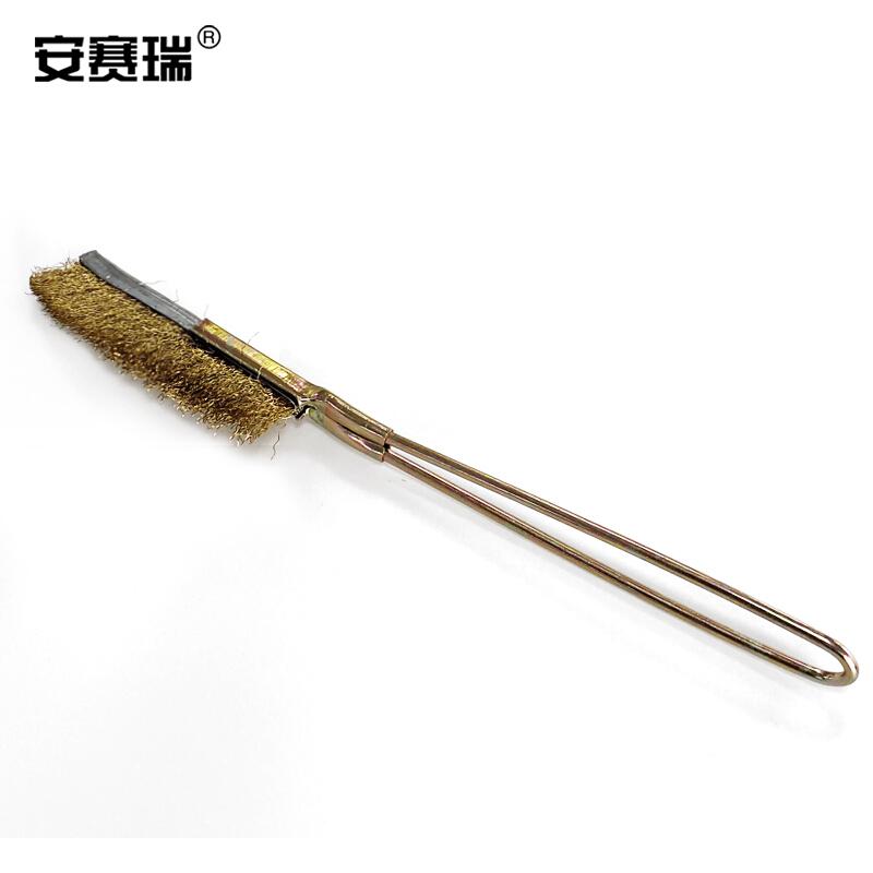 安赛瑞 23965 迷你不锈钢丝刷 直头钢丝刷(5把装） 22×2.5cm按包销售