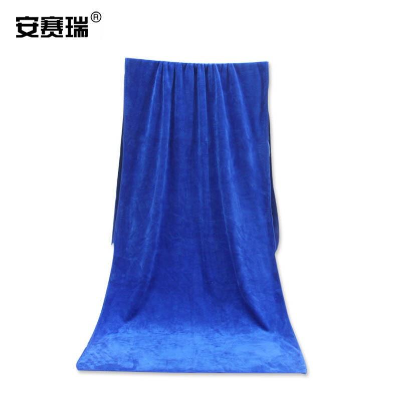 安赛瑞 12642 业务用纤维毛巾（10条装） 30×70cm 蓝色按（包）销售