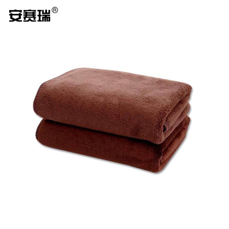 安赛瑞 12643 业务用纤维毛巾（10条装） 30×70cm 棕色按（包）销售