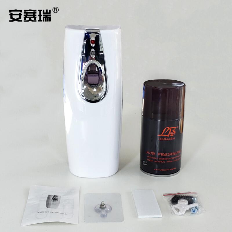 安赛瑞 23885 智能自动喷香机(1瓶香水+电池+挂钩) 8×22cm 白色按（套）销售