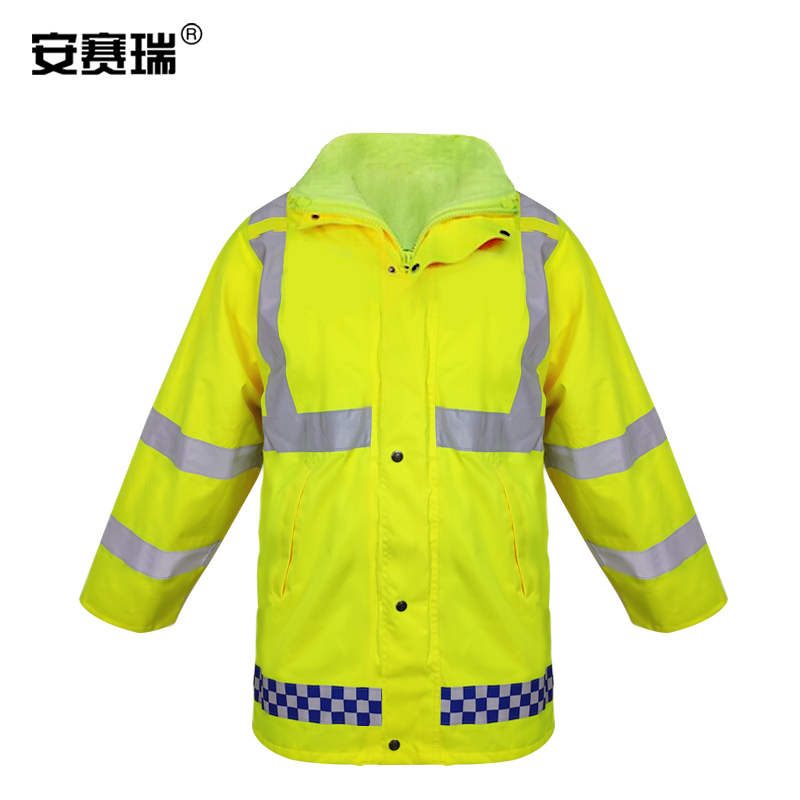 安赛瑞 25588 加绒反光雨衣 XXL码 迷彩色按套销售