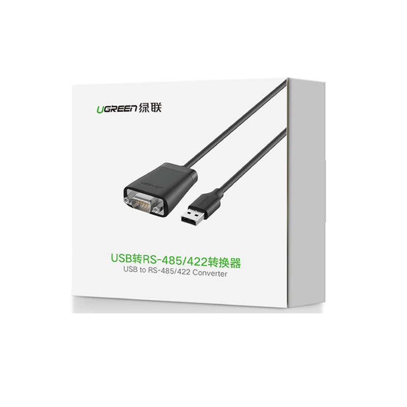 绿联 80434 USB转RS422/485串口线 转换器 九针串口数据线 0.5米 黑色按（个）销售