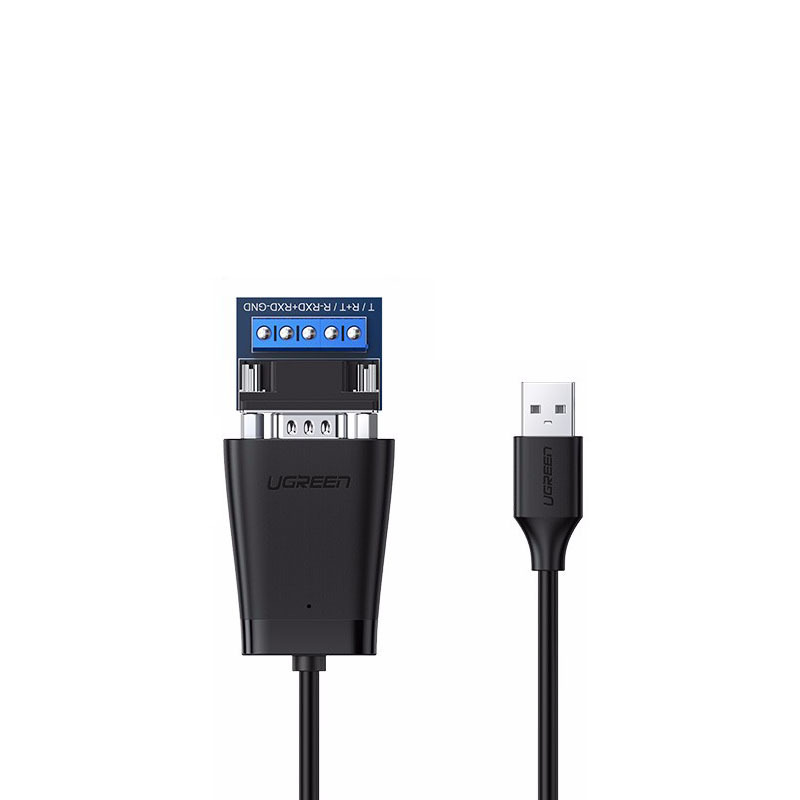 绿联 80434 USB转RS422/485串口线 转换器 九针串口数据线 0.5米 黑色按（个）销售
