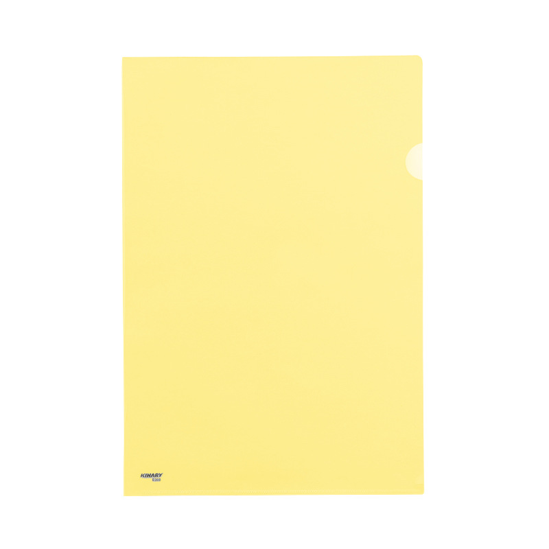 金得利 E310 单片文件夹 A4 黄色按包销售