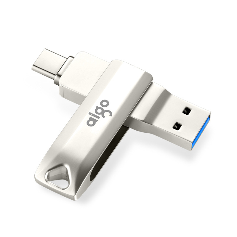 爱国者 U351 手机U盘 双接口手机电脑用 128GB Type-C USB3.1 银色按（个）销售