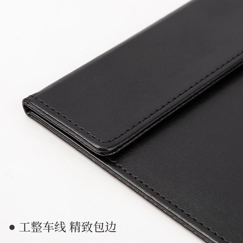 得力 64506 A4皮质板夹 1本 黑色按（个）销售