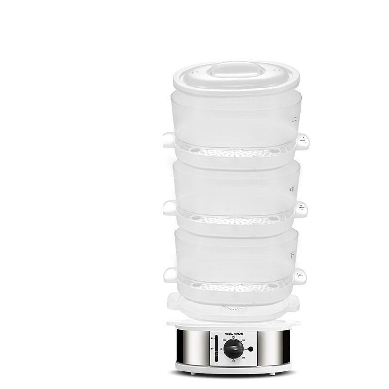 摩飞 MR1148 多功能电蒸笼 3L*3层 白色按(台)销售 摩飞 MR1148 多功能电蒸笼 3L*3层 白色按(台)销售