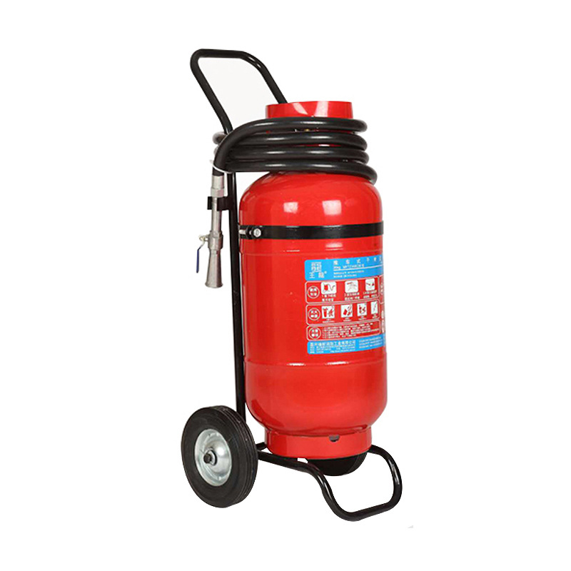 王龍 MFTZ/ABC35A 推车式干粉灭火器 35kg 红色按台销售