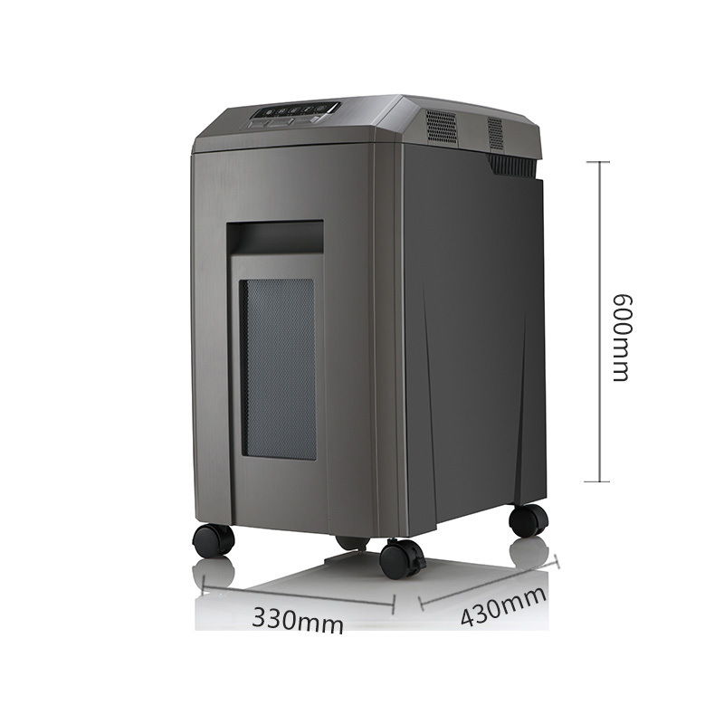 震旦 AS2860CD 办公商用碎纸机 德标4级 黑色 纸箱包装 （单次28张 持续60分钟 32L 可碎卡、光盘)按（台）销售