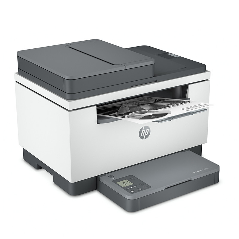 惠普 LaserJet MFP M233sdn Printer 黑白激光多功能一体机 A4 灰白色  打印、复印、扫描、有线网络、自动双面按台销售