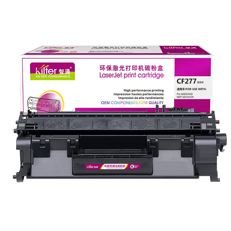 Kilter智通 ZT-CF277A 硒鼓 单支装 黑色 打印量:3100页(5%);适用机型:惠普HP M405n/d/dn/dw/M429dw/fdn/fdw/M305d/dn/M329系列按个销售