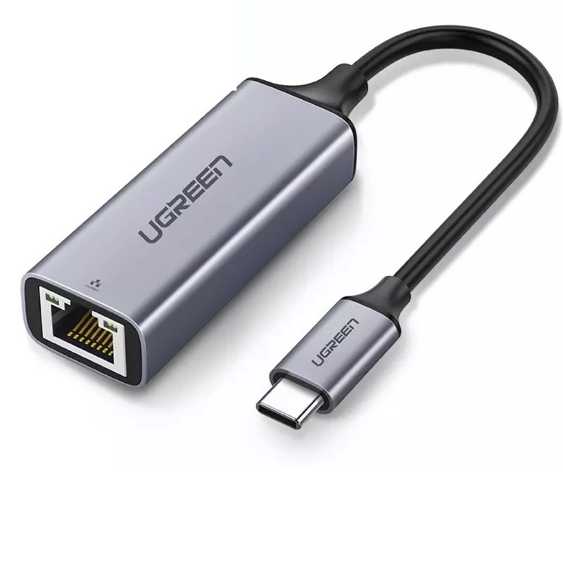 绿联 50737 Type-C千兆有线网卡 USB-C转RJ45网口转换器网线转接头 通用苹果Mac华为小米笔记本电脑手机直播转接头按个销售