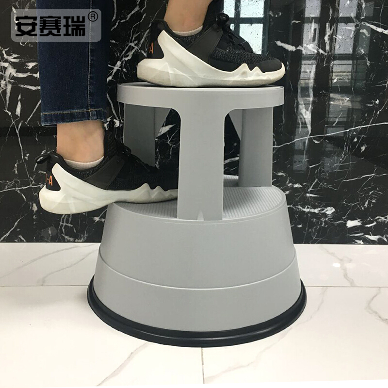 安赛瑞 25227 塑料脚踏梯凳 灰色按（个）销售