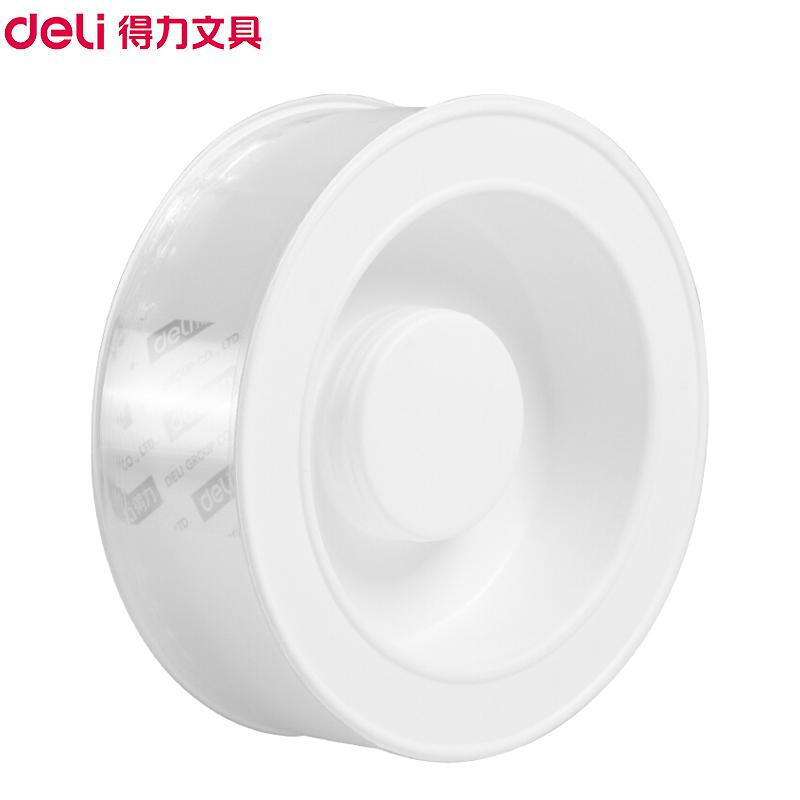 得力 33602 双面透明胶带 5cm*3m*1mm 透明色 (1卷/盒)按（卷）销售