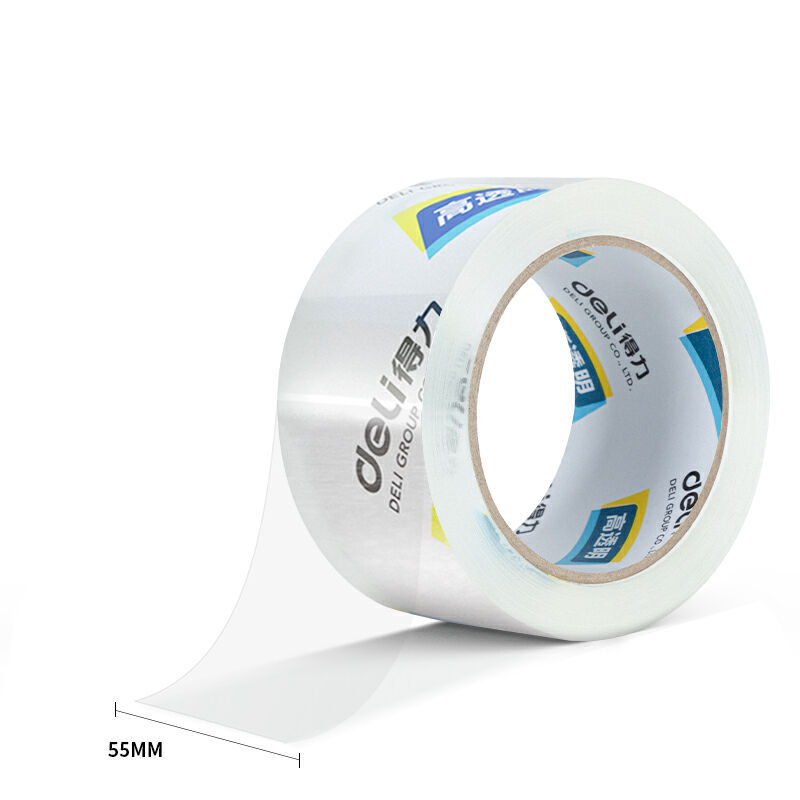 得力 30289 封箱胶带 55mm*80m*50um 6卷/筒 透明色按（筒）销售