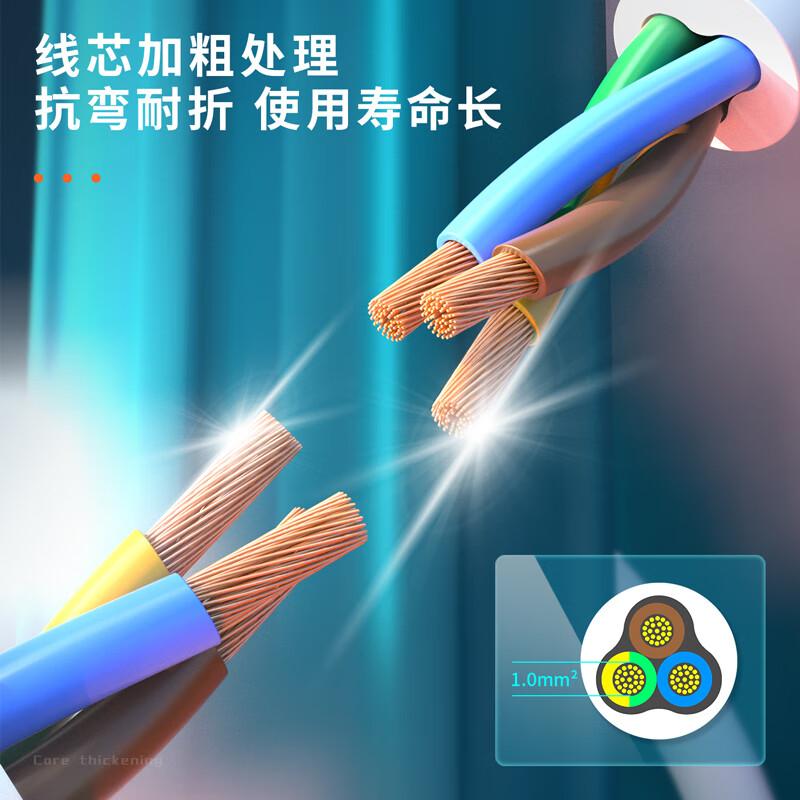 得力 18261 总控开关插座 新国标6位组合孔5米按（个）销售