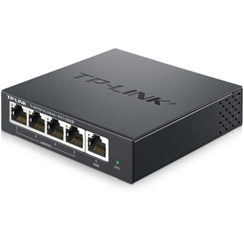 TP-LINK TL-R470GP-AC PoE供电·AP管理一体化企业级路由器 5口千兆 黑色按个销售