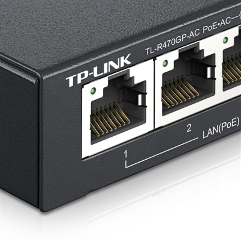 TP-LINK TL-R470GP-AC PoE供电·AP管理一体化企业级路由器 5口千兆 黑色按个销售